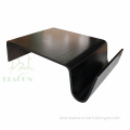 High quality modern style black plywood tea table wholesale price
